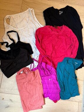 Assorted Women's Tank Tops and Activewear - Pink, Teal, Black, White
